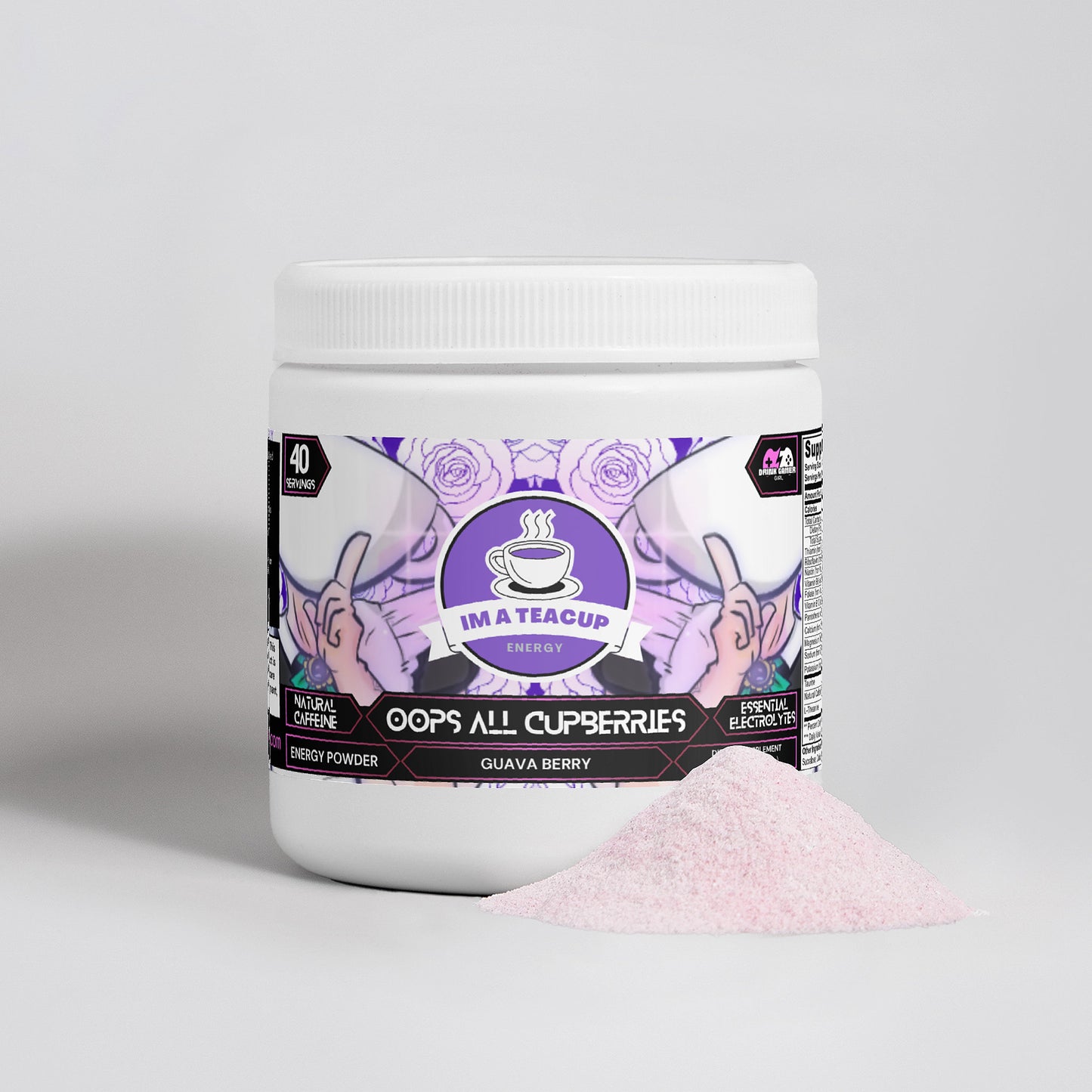 Im a Teacup - Oops All Cupberries Energy Powder (Guava Berry)