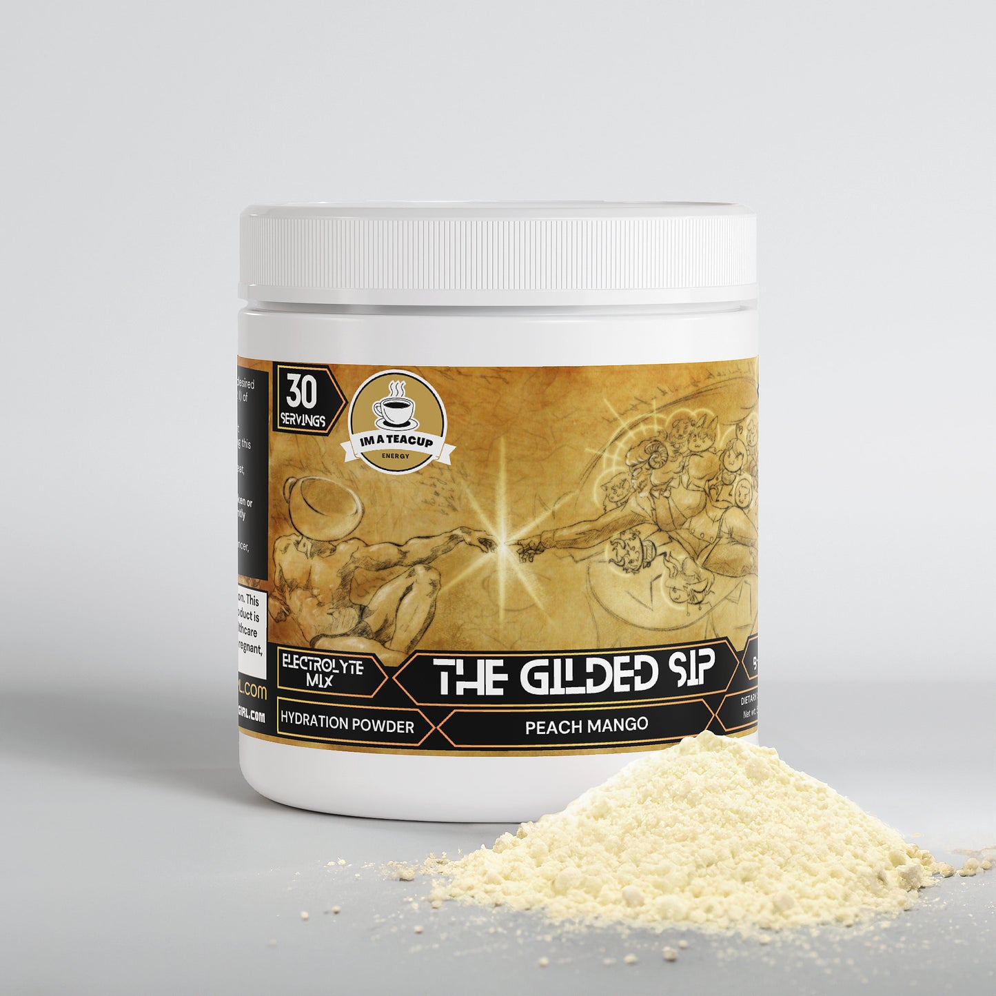 Im a Teacup - The Gilded Sip Hydration Powder (Peach Mango)