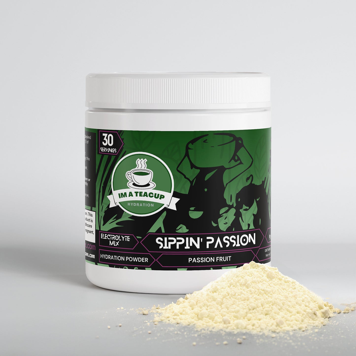 Im a Teacup - Sippin' Passion Hydration Powder (Passion Fruit)
