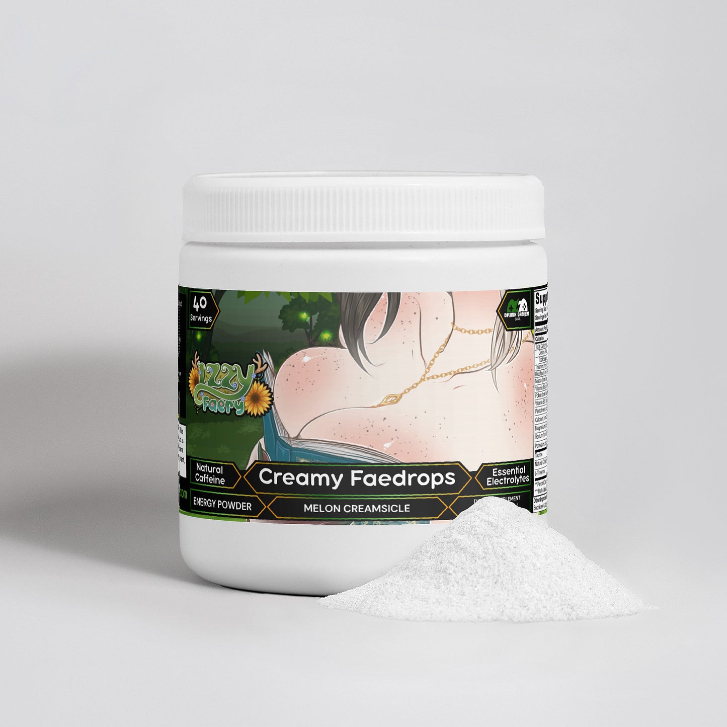 Izzy Faery - Creamy Faedrops Energy Powder (Melon Creamsicle)