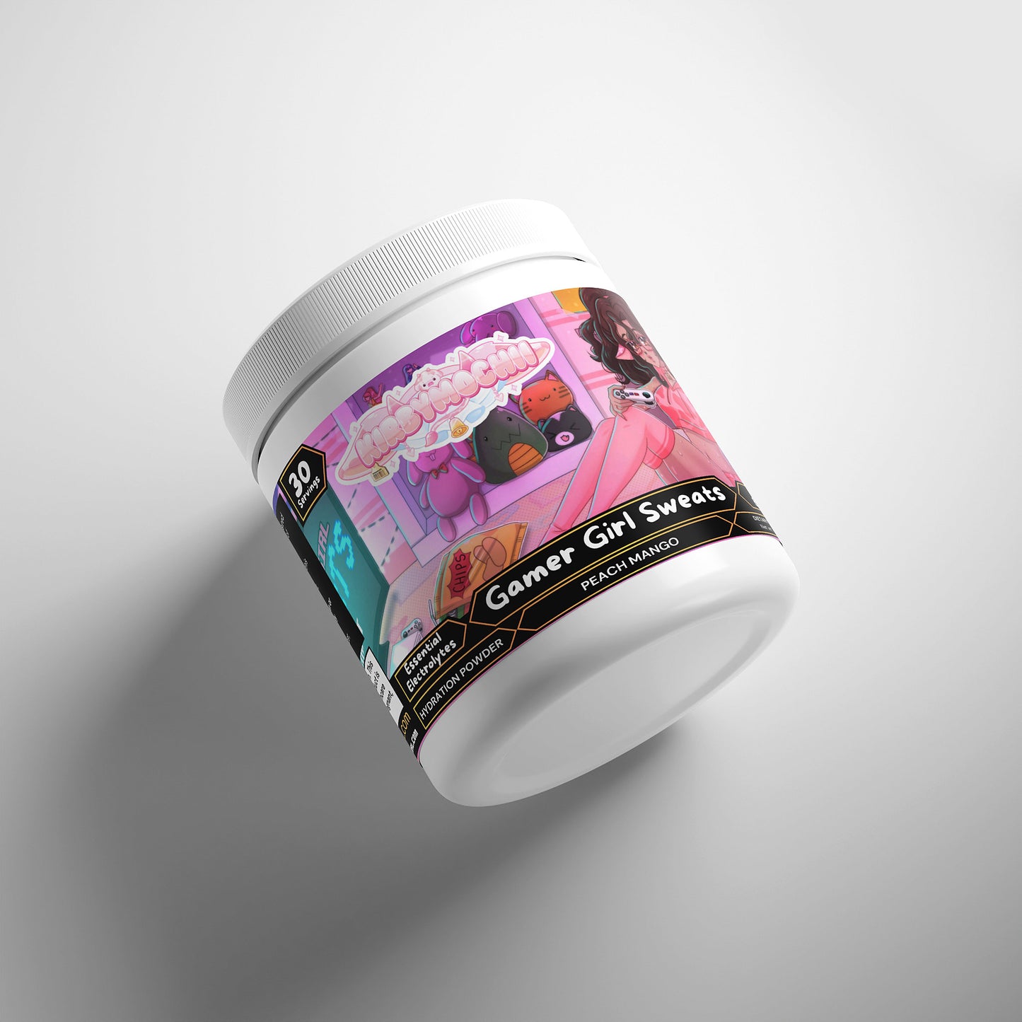 Kirbymochii - Gamer Girl Sweats Hydration Powder (Peach Mango)