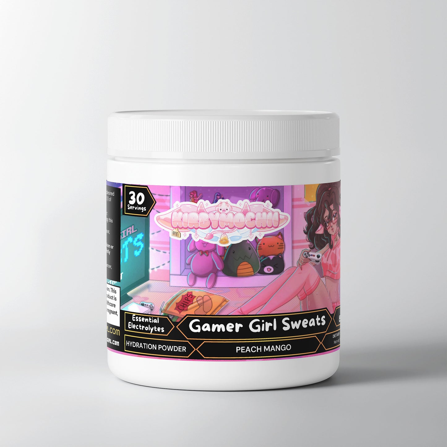 Kirbymochii - Gamer Girl Sweats Hydration Powder (Peach Mango)