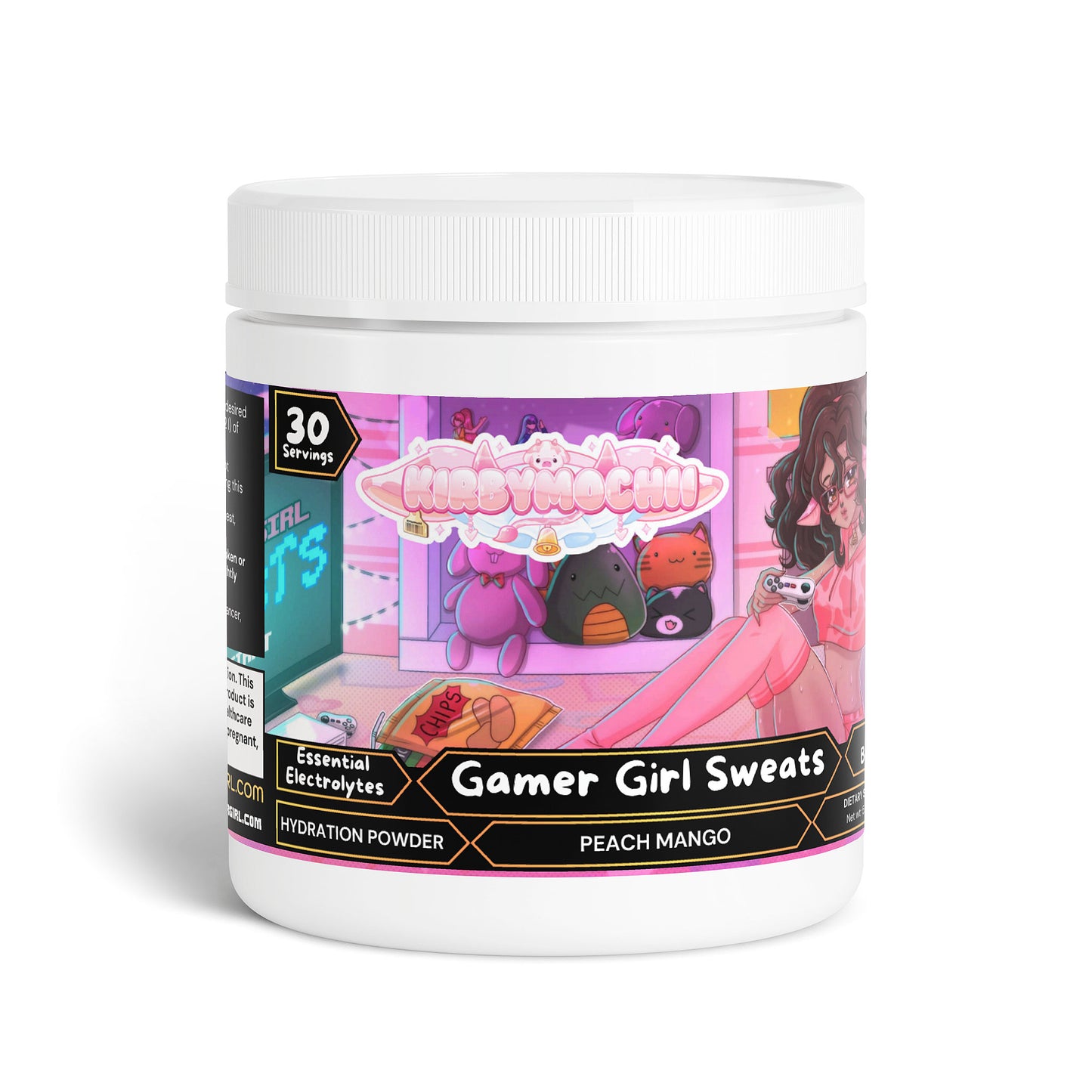 Kirbymochii - Gamer Girl Sweats Hydration Powder (Peach Mango)