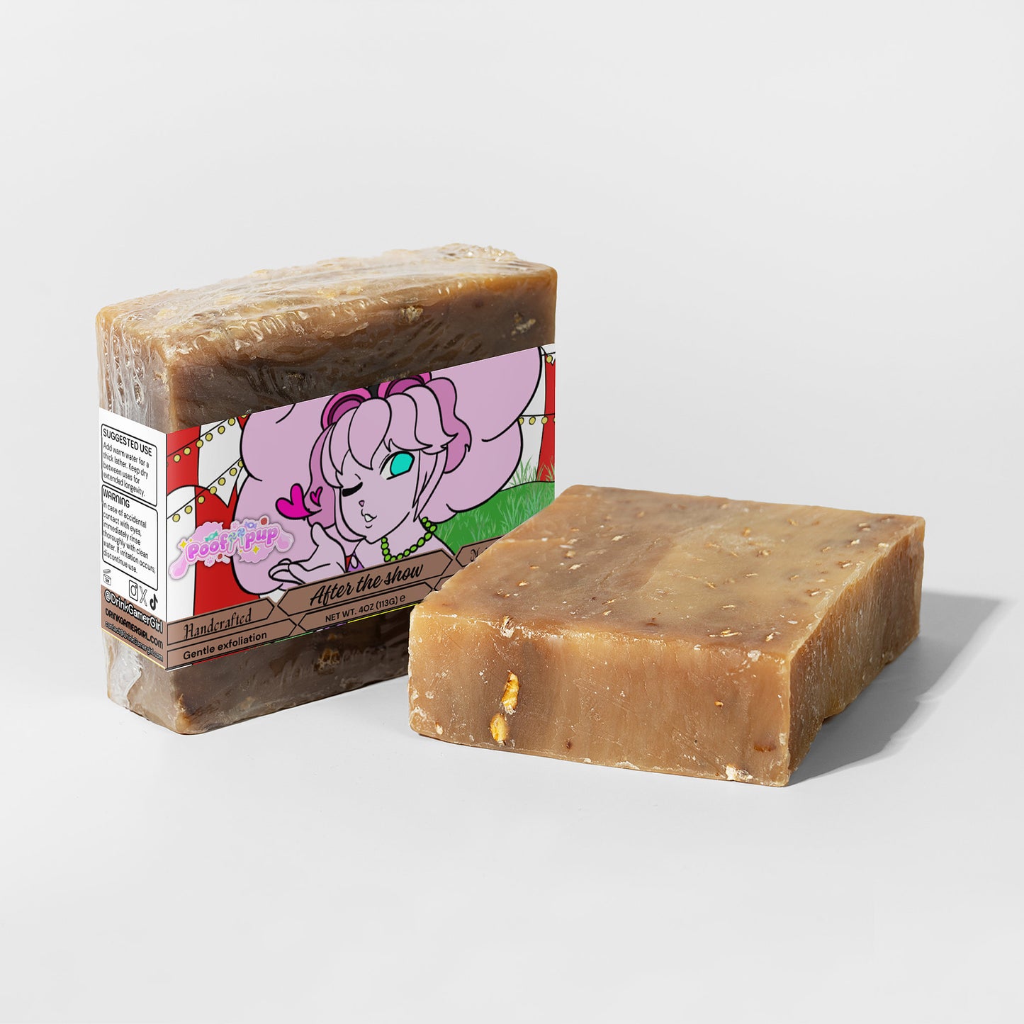 PoofiiPup - After the show Oat Milk Honey Soap