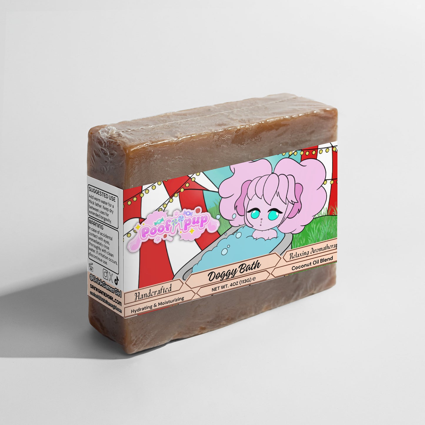 PoofiiPup - Doggy Bath Coconut Beach Soap