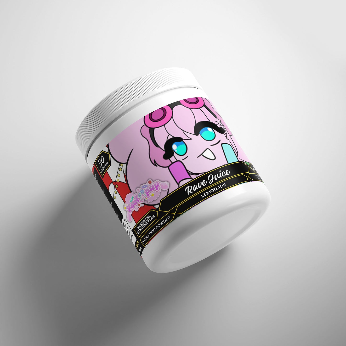 PoofiiPup - Rave Juice Hydration Powder (Lemonade)