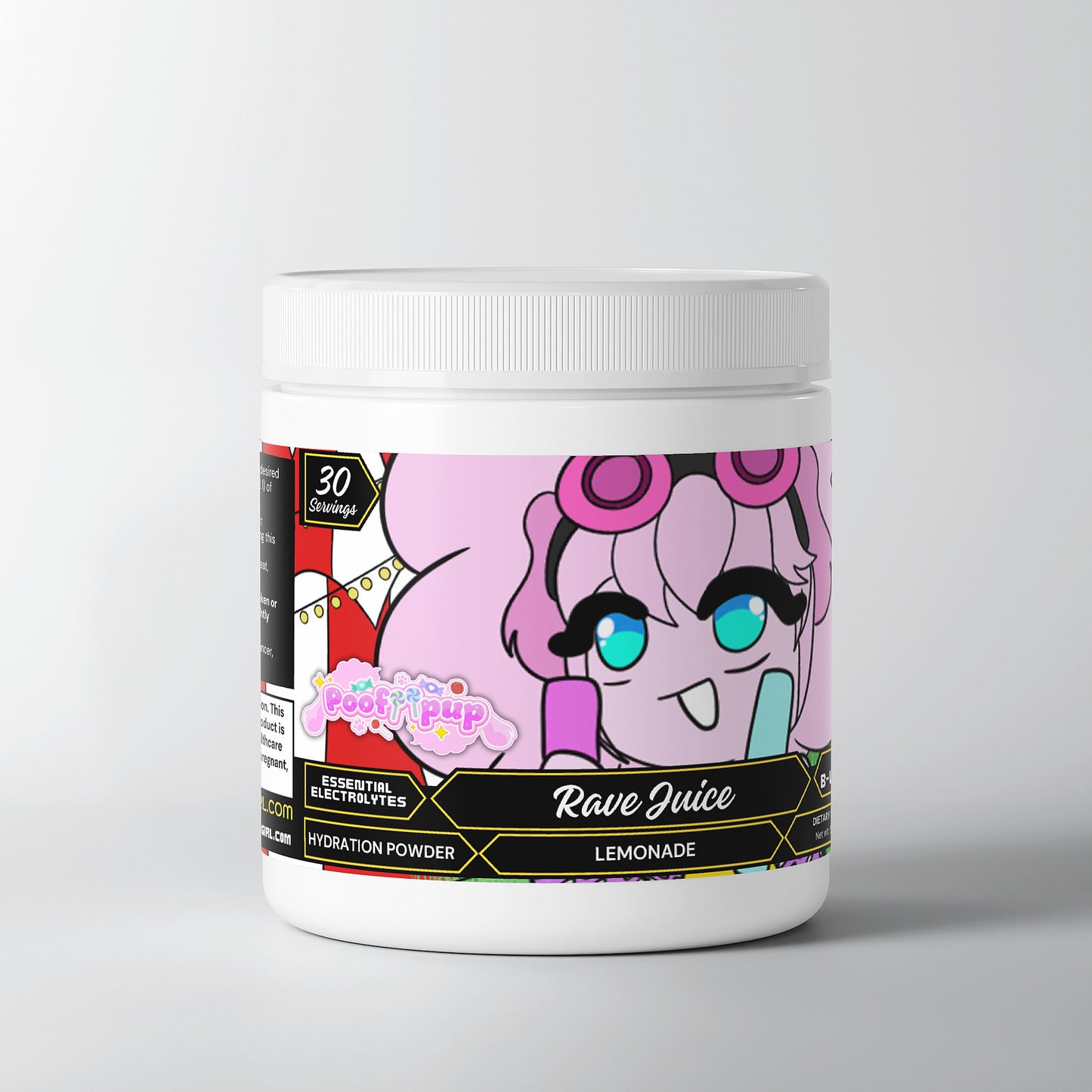 PoofiiPup - Rave Juice Hydration Powder (Lemonade)