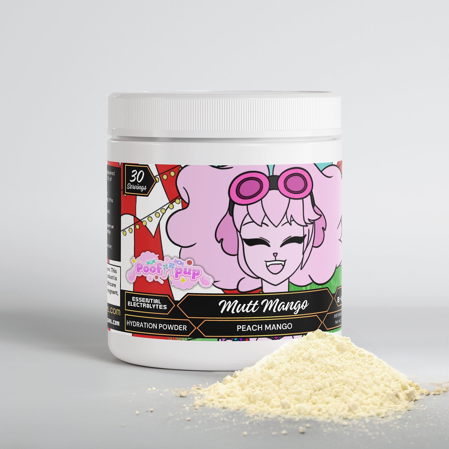PoofiiPup - Mutt Mango Hydration Powder (Peach Mango)