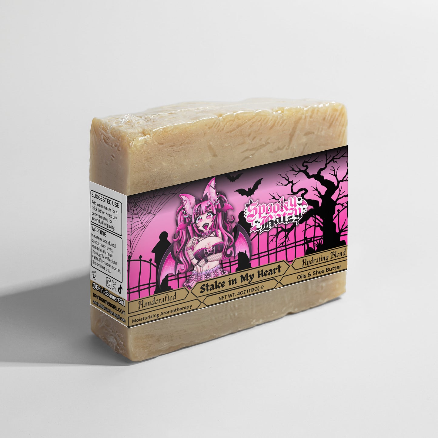 Spooky Batzy - Stake in My Heart Rich Sandalwood Soap