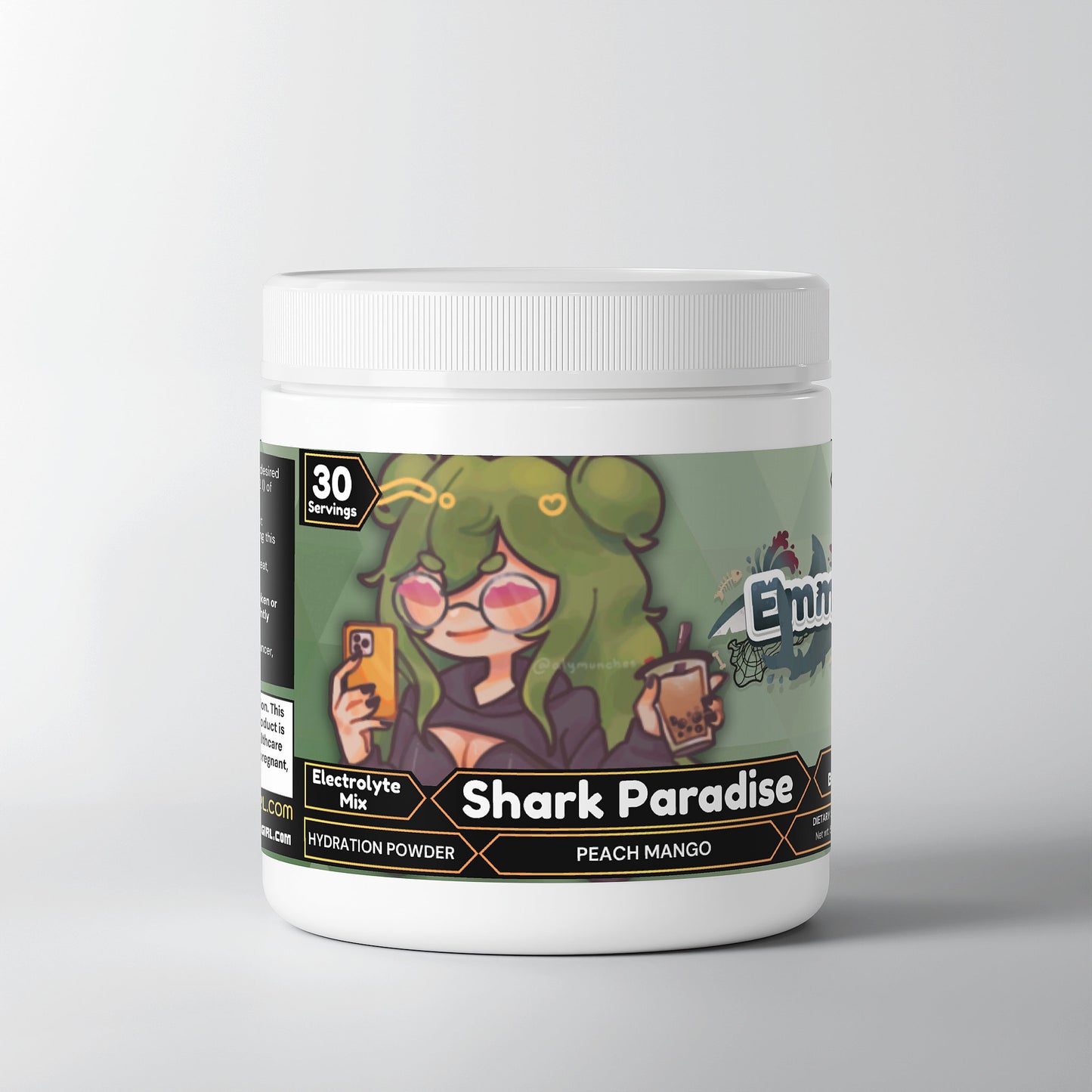 Emmmmychan - Shark Paradise Hydration Powder (Peach Mango)