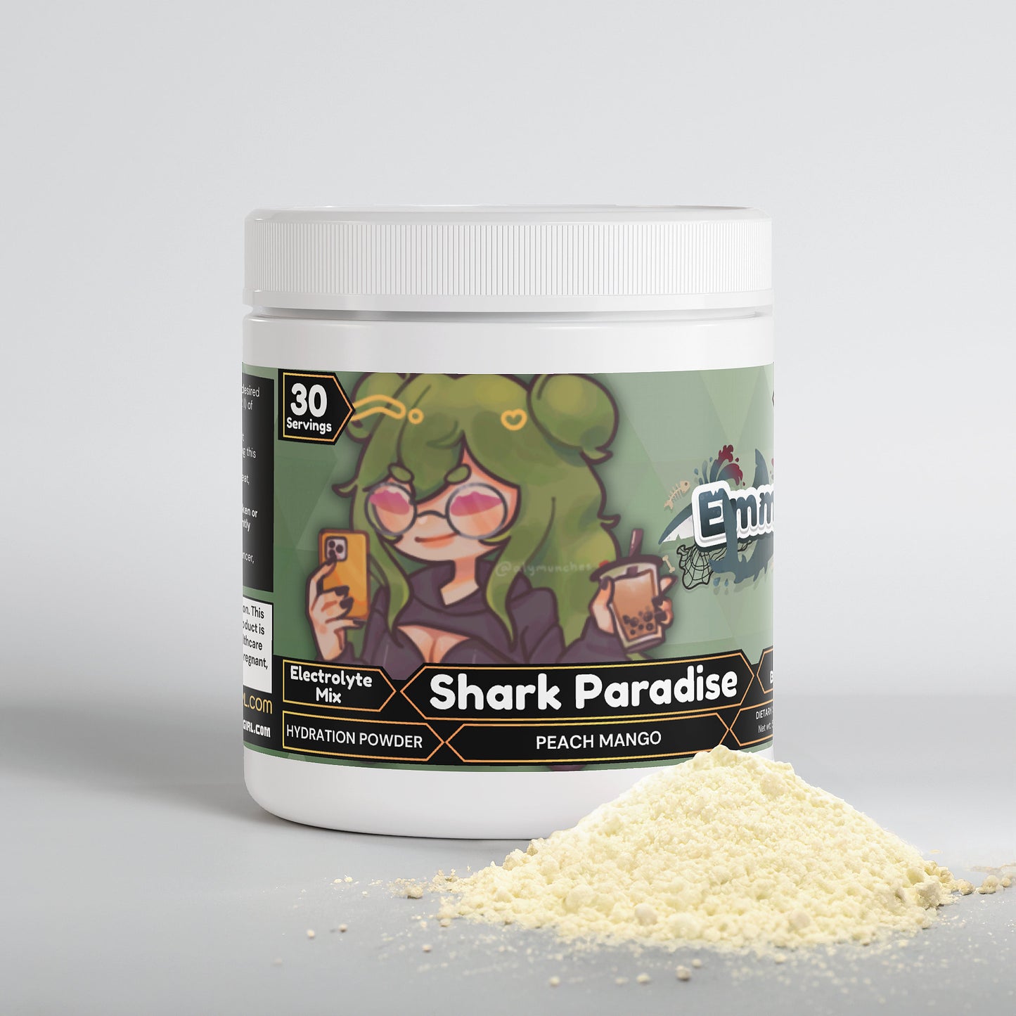 Emmmmychan - Shark Paradise Hydration Powder (Peach Mango)