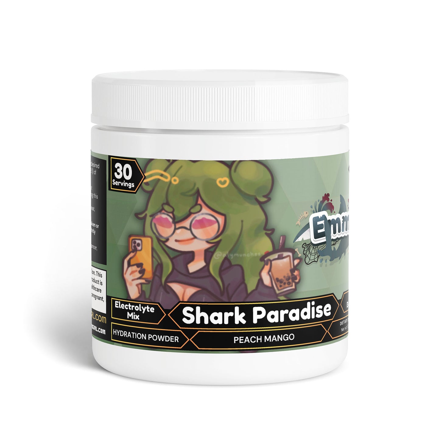 Emmmmychan - Shark Paradise Hydration Powder (Peach Mango)