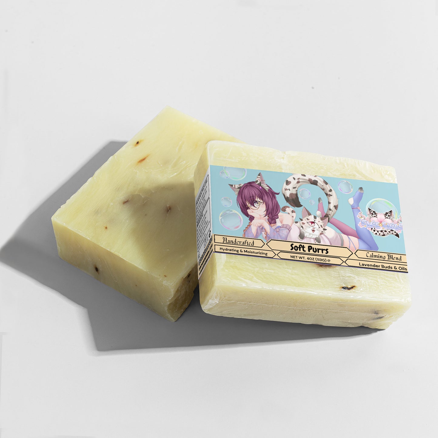 Emie Chise Kitty - Soft Purrs Calming Lavender Soap