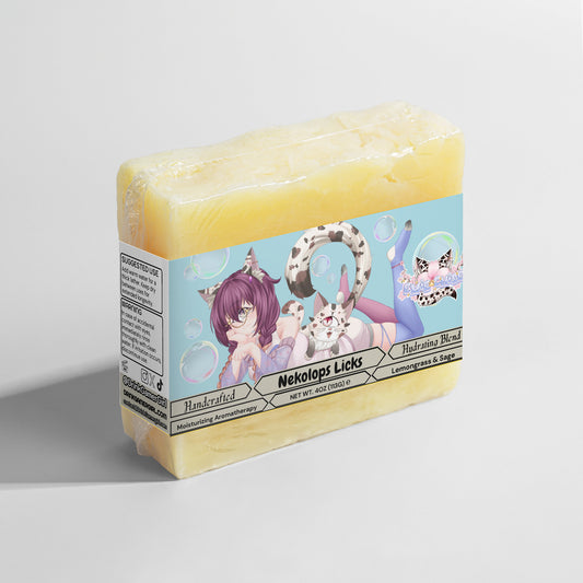 Emie Chise Kitty - Nekolops Licks Lemongrass & Sage Soap