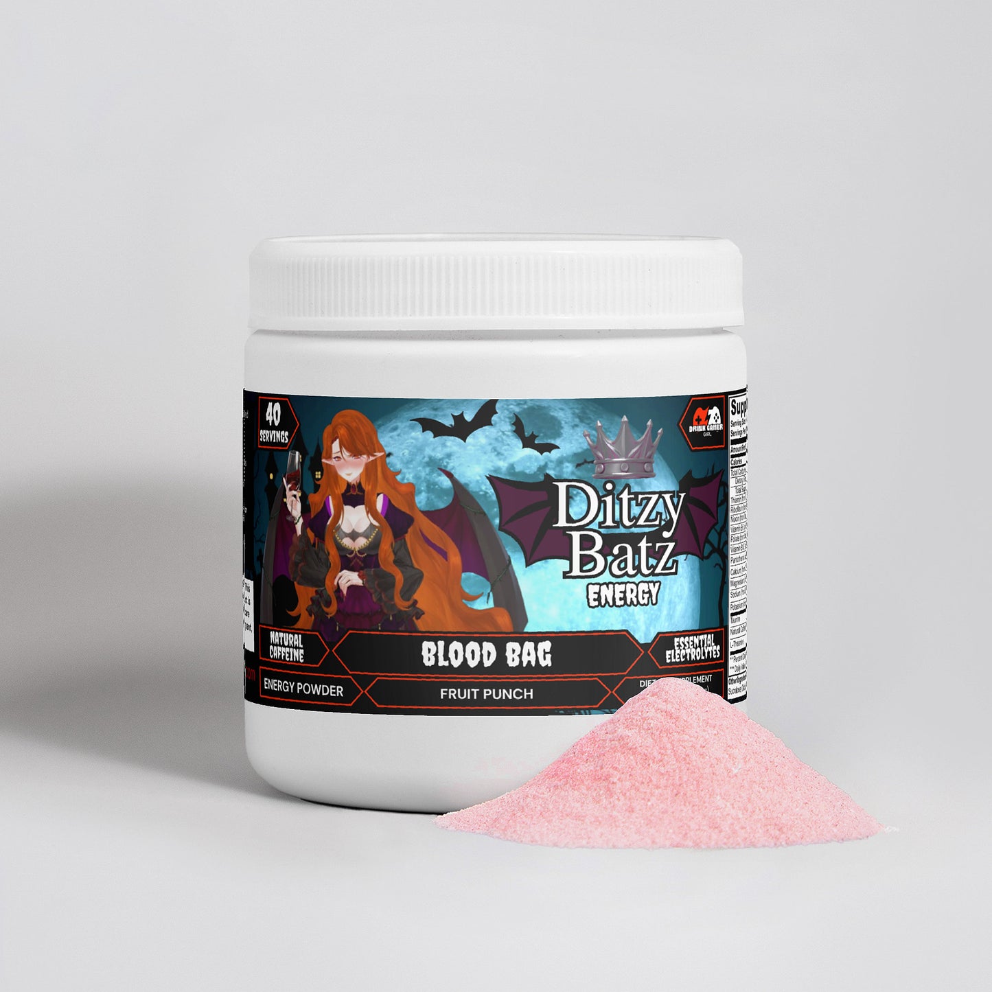 Ditzybatz - Blood Bag Energy Powder (Fruit Punch)