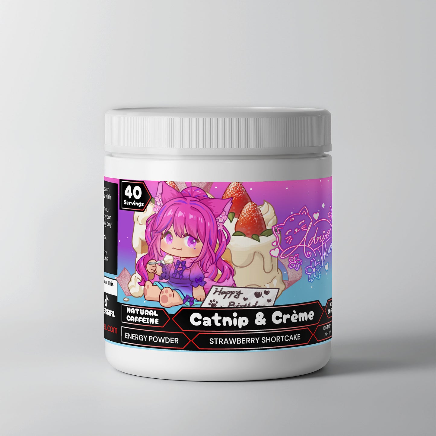 Adrie Therin - Catnip & Creme Energy Powder (Strawberry Shortcake)