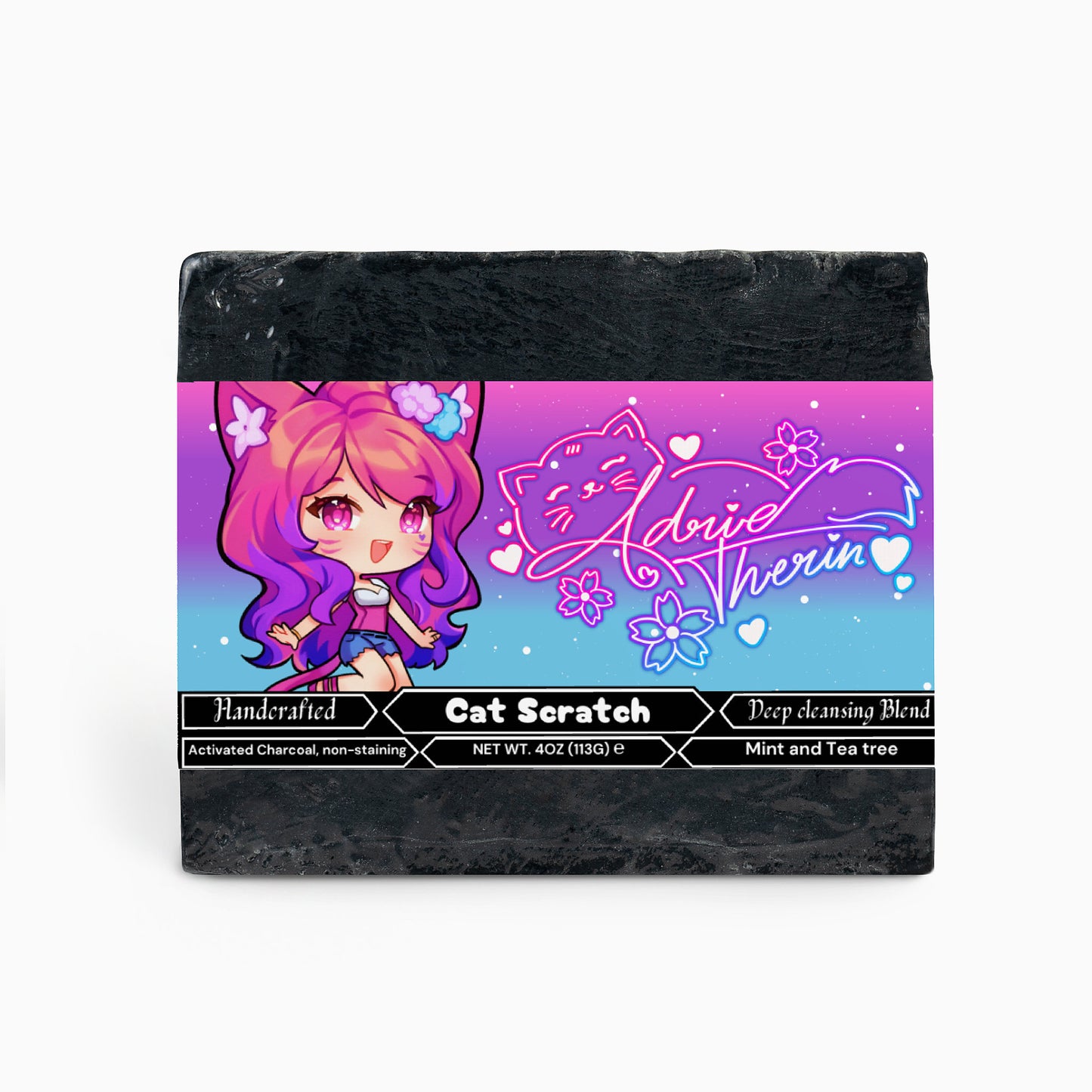 Adrie Therin - Cat Scratch Charcoal Soap
