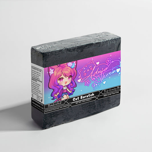 Adrie Therin - Cat Scratch Charcoal Soap