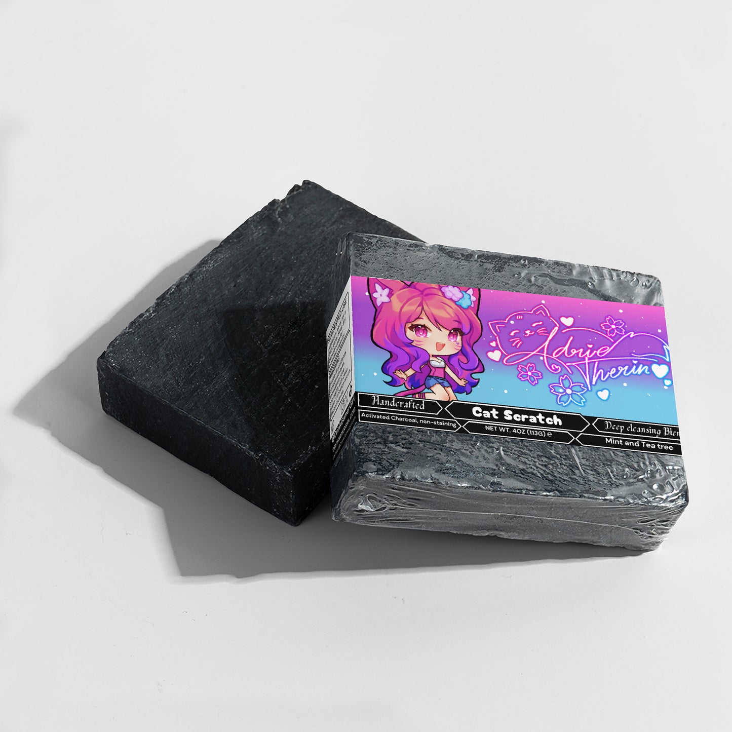 Adrie Therin - Cat Scratch Charcoal Soap
