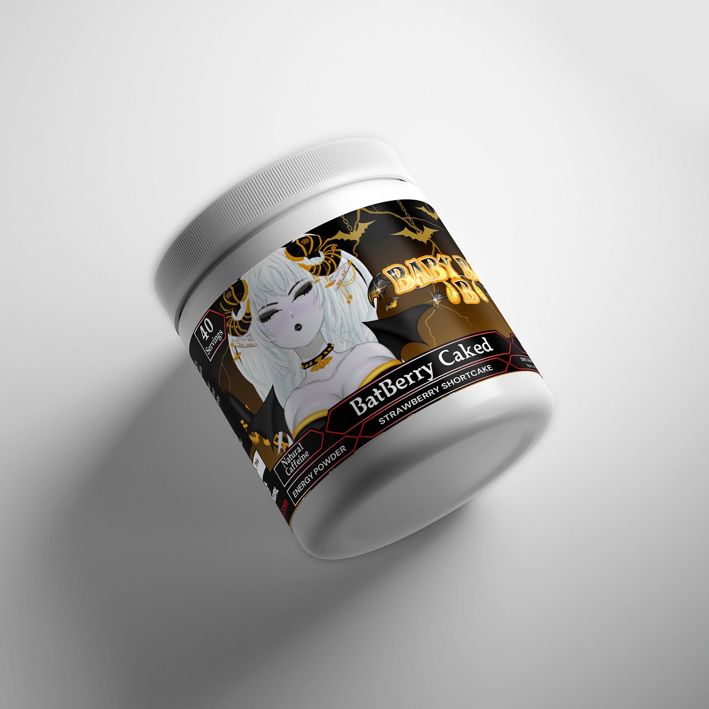 BabyBatB - BatBerry Caked Energy Powder (Strawberry Shortcake)