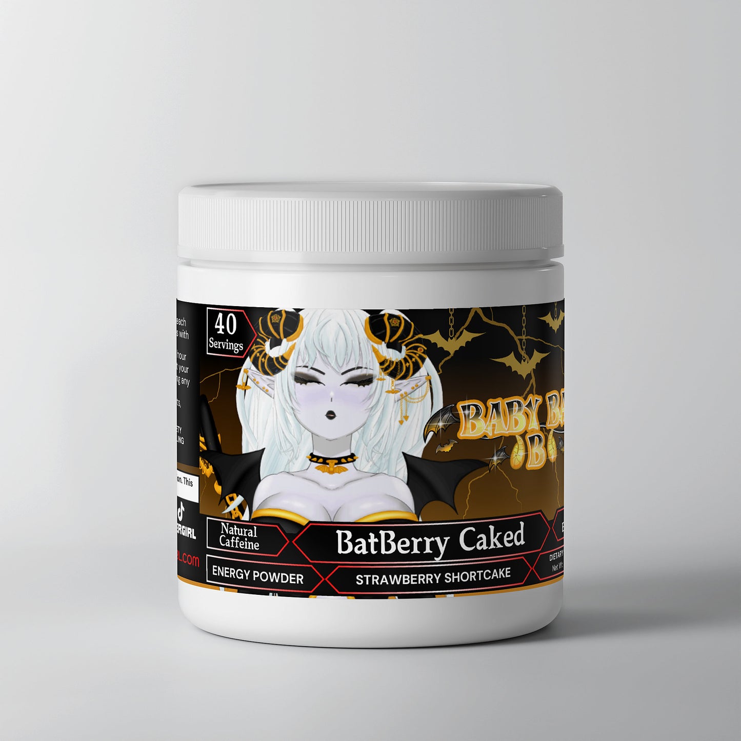 BabyBatB - BatBerry Caked Energy Powder (Strawberry Shortcake)