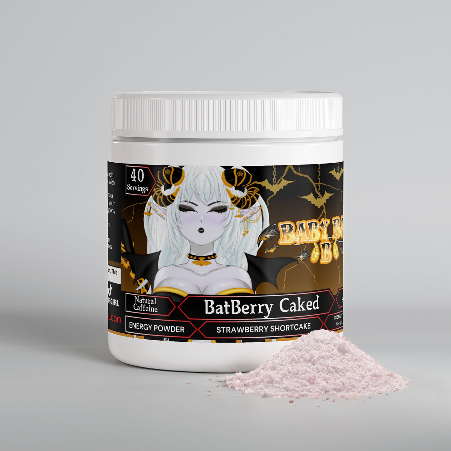 BabyBatB - BatBerry Caked Energy Powder (Strawberry Shortcake)