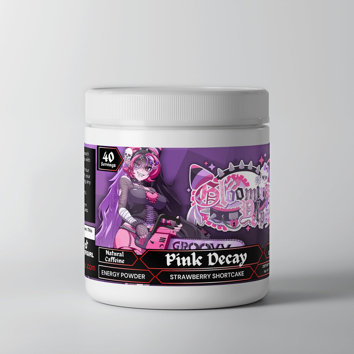 Gloomira Yelps - Pink Decay Energy Powder (Strawberry Shortcake)