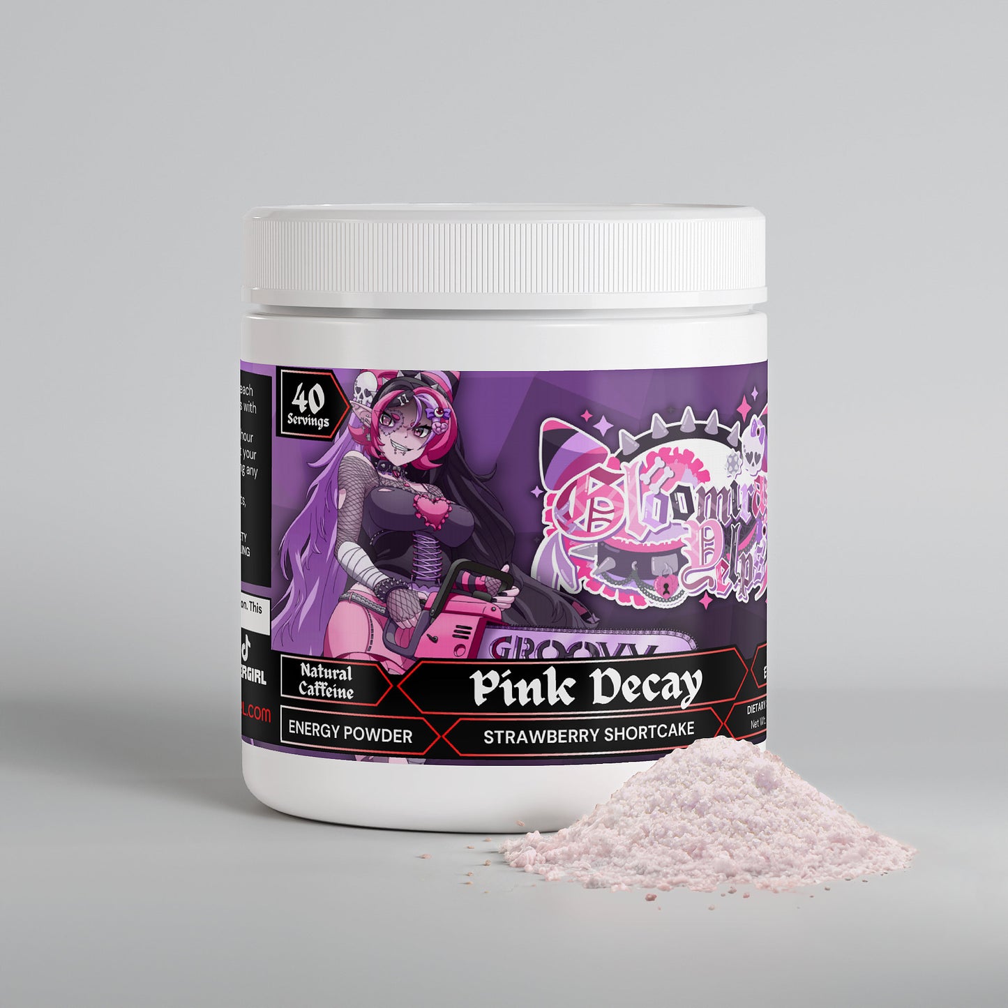 Gloomira Yelps - Pink Decay Energy Powder (Strawberry Shortcake)