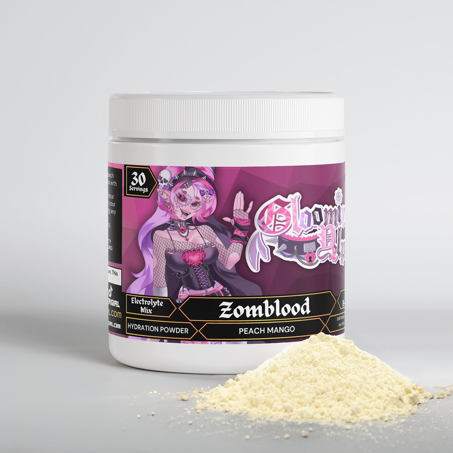 Gloomira Yelps - Zomblood Hydration Powder (Peach Mango)