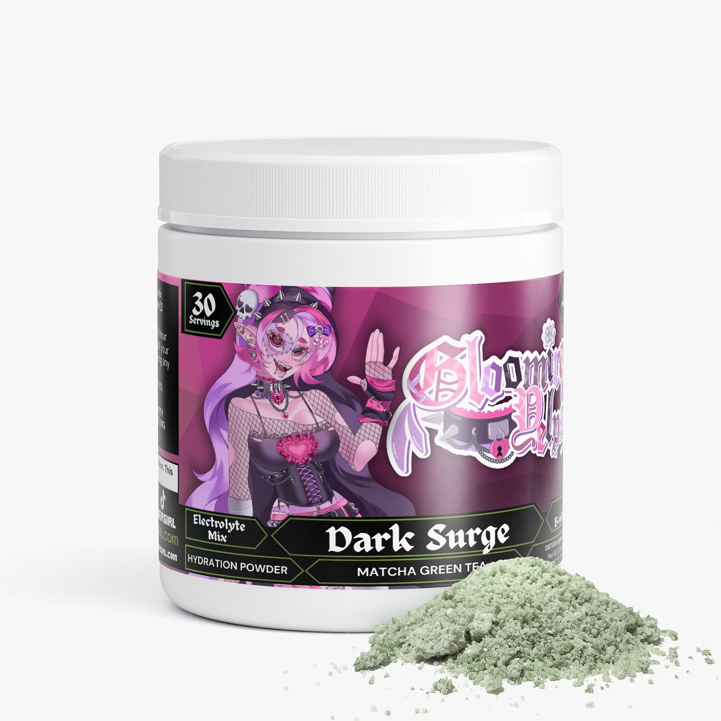 Gloomira Yelps - Dark Surge Hydration Powder (Matcha Green Tea)