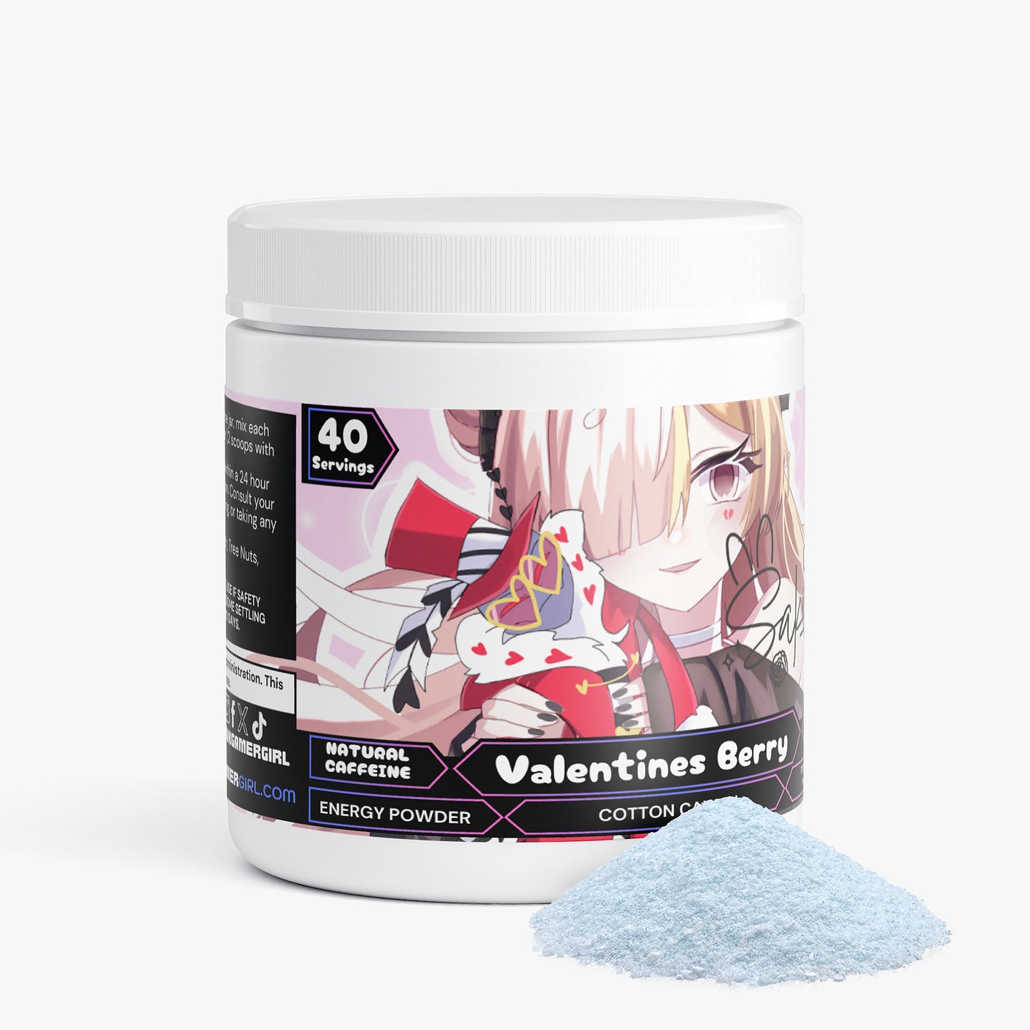 Sakuwu - Valentines Berry Energy Powder (Cotton Candy)