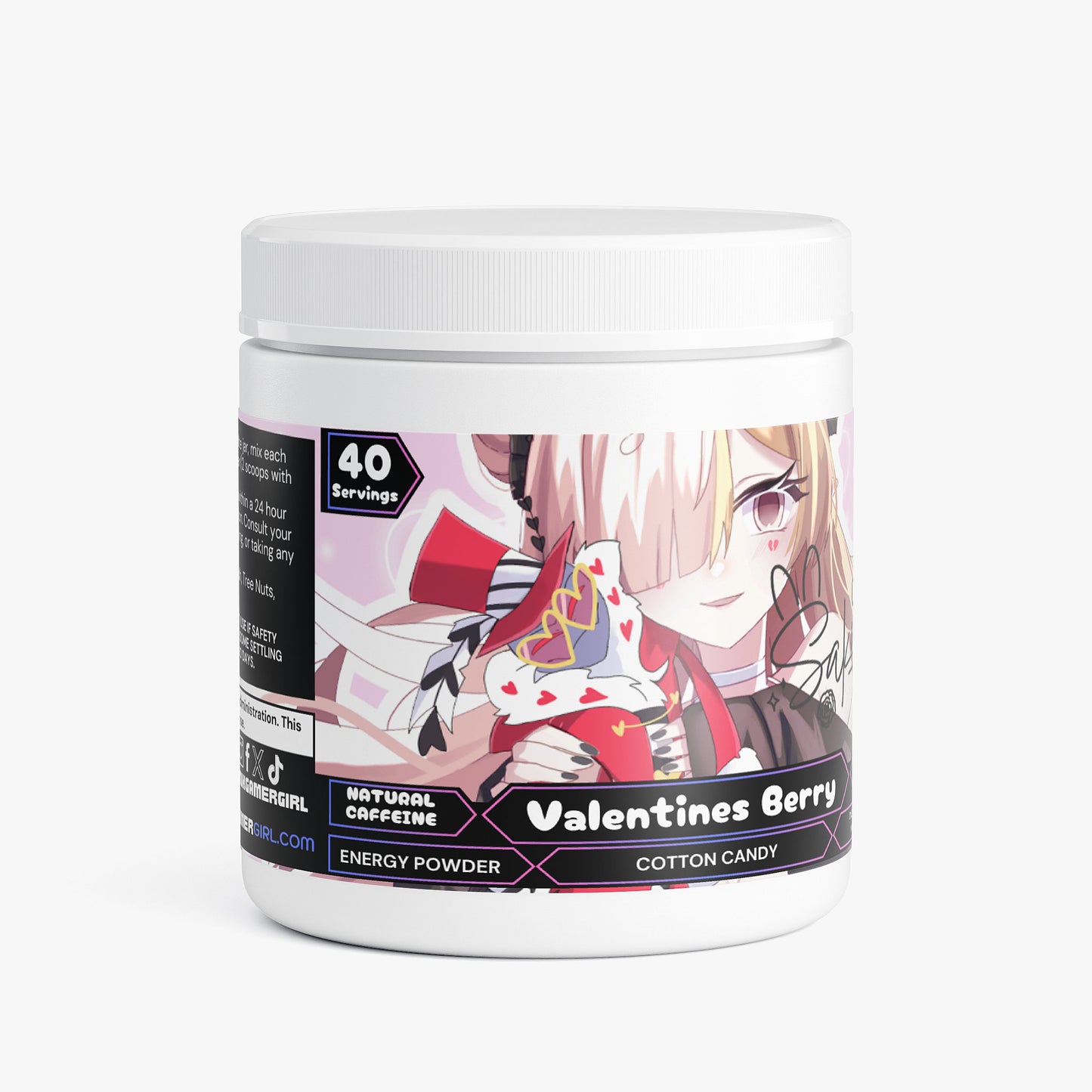 Sakuwu - Valentines Berry Energy Powder (Cotton Candy)