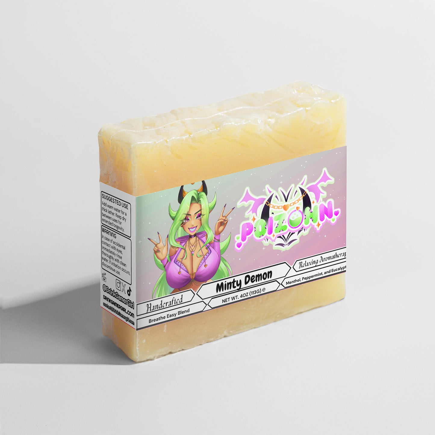 P0izonn - Minty Demon Breathe Clear Soap