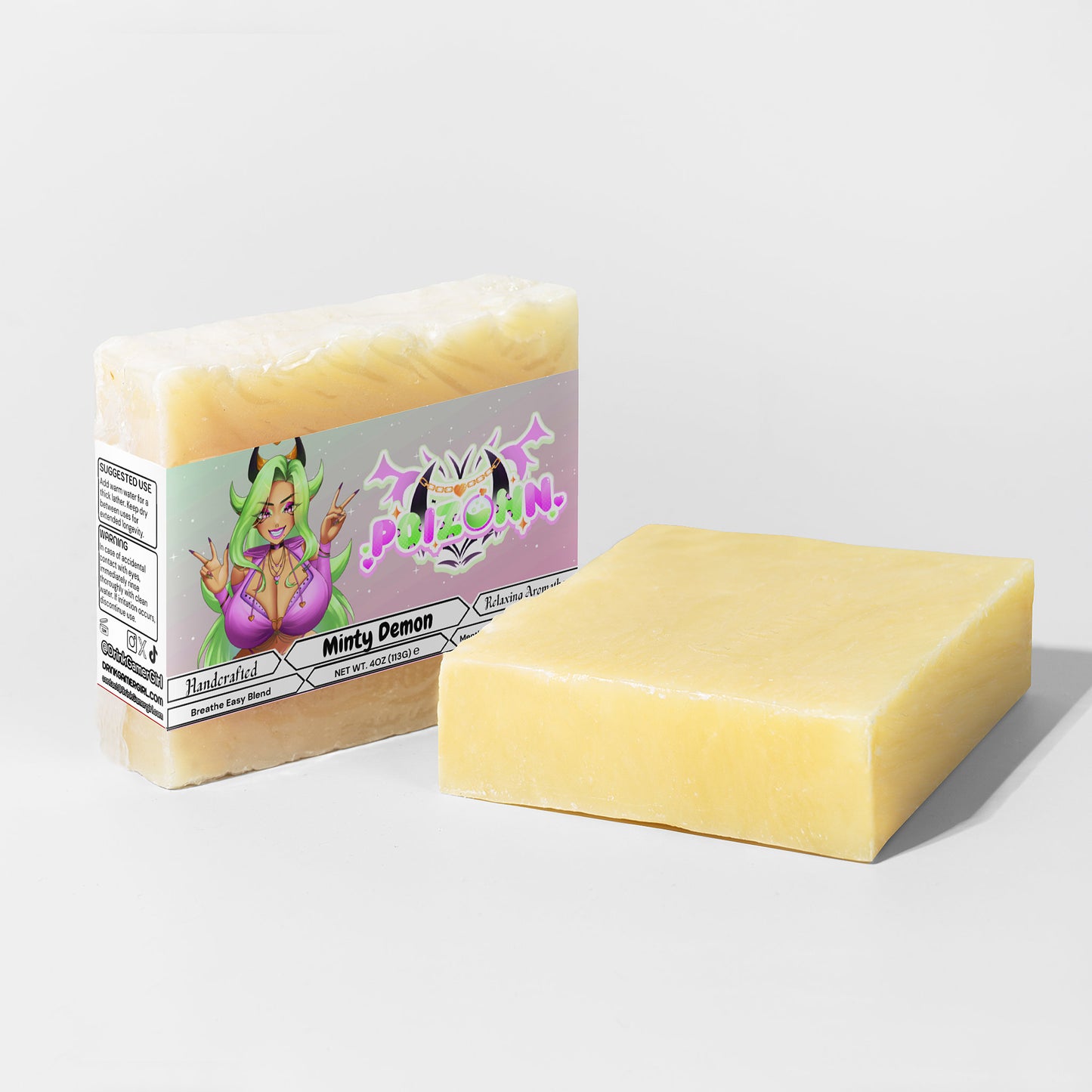 P0izonn - Minty Demon Breathe Clear Soap