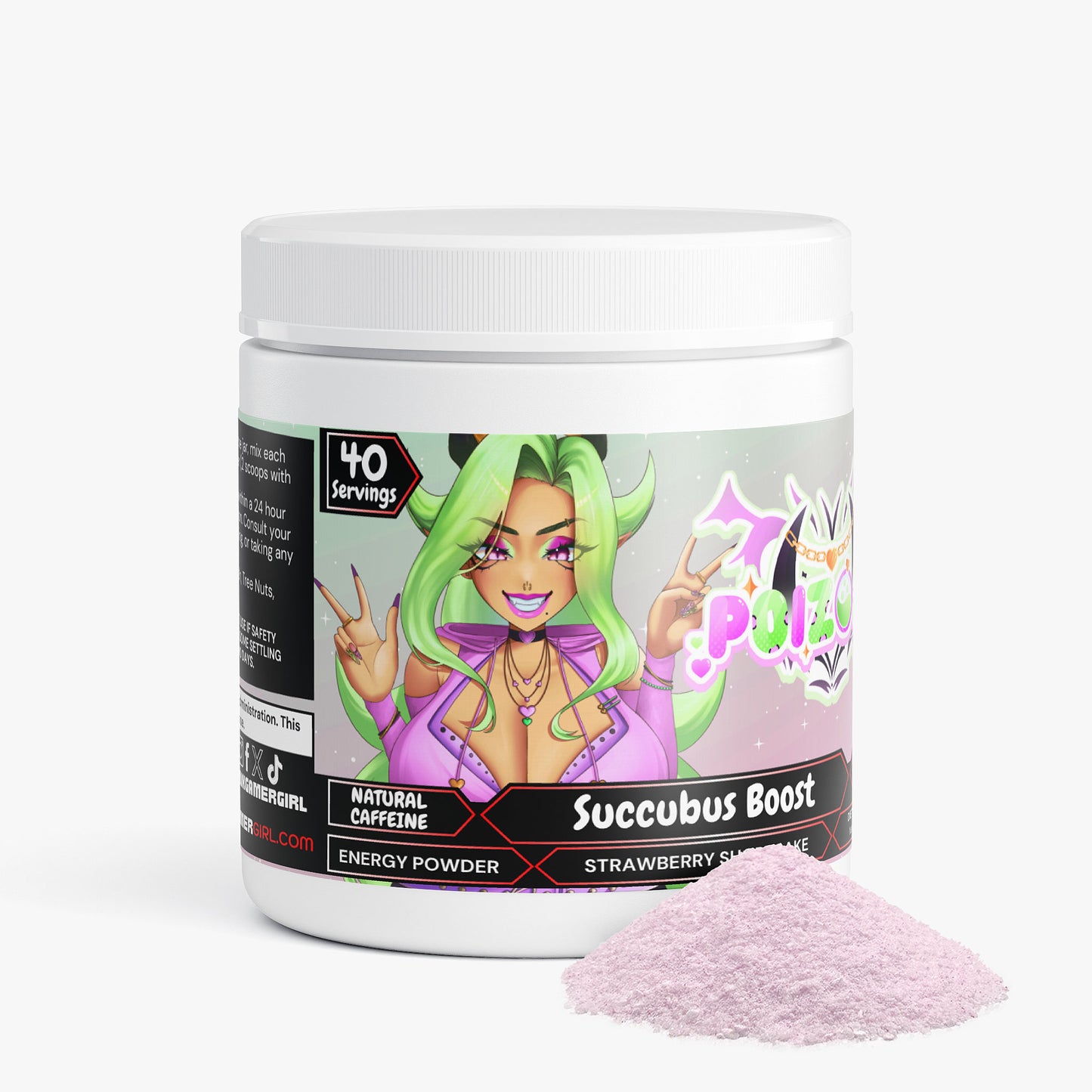 P0izonn - Succubus Boost Energy Powder (Strawberry Shortcake)