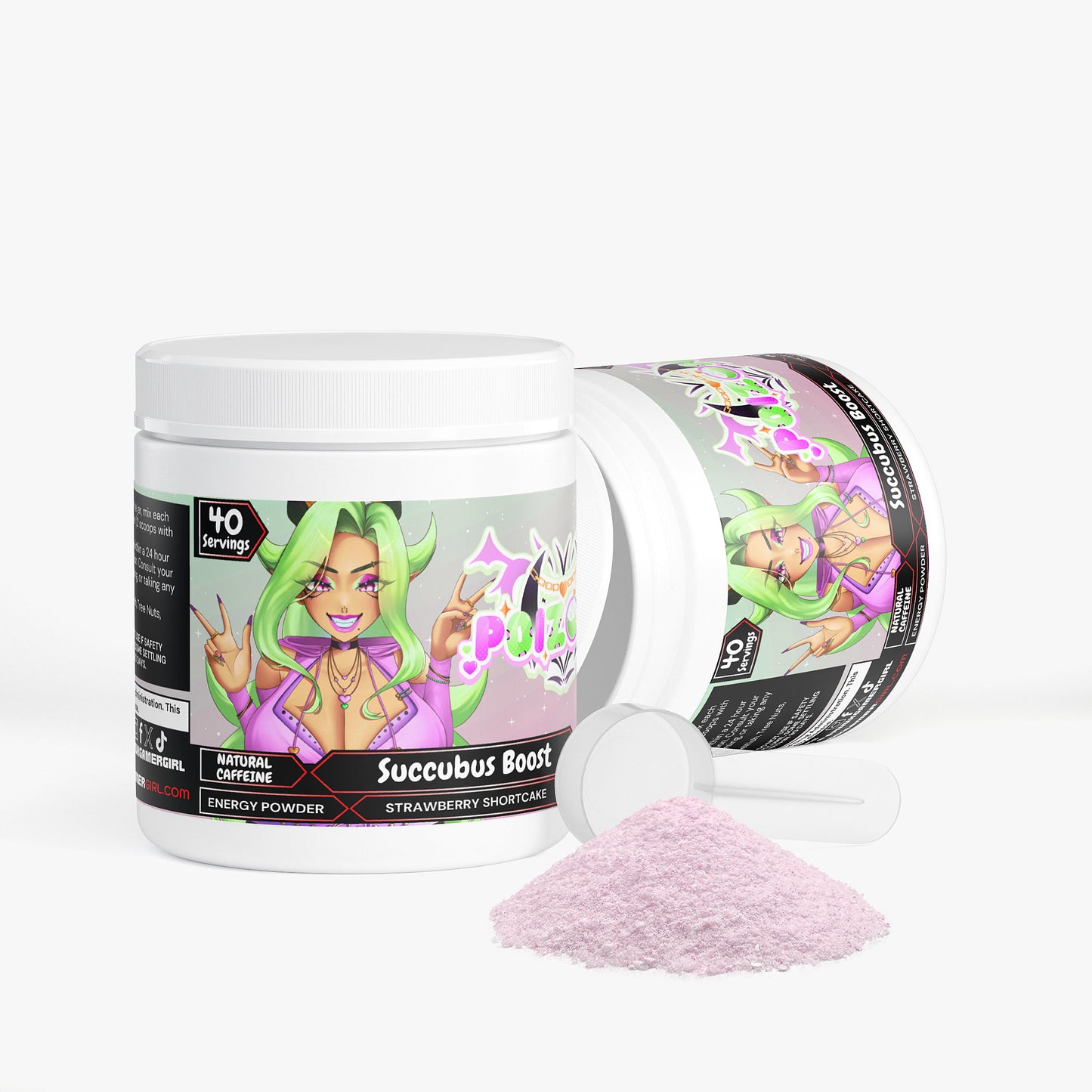 P0izonn - Succubus Boost Energy Powder (Strawberry Shortcake)