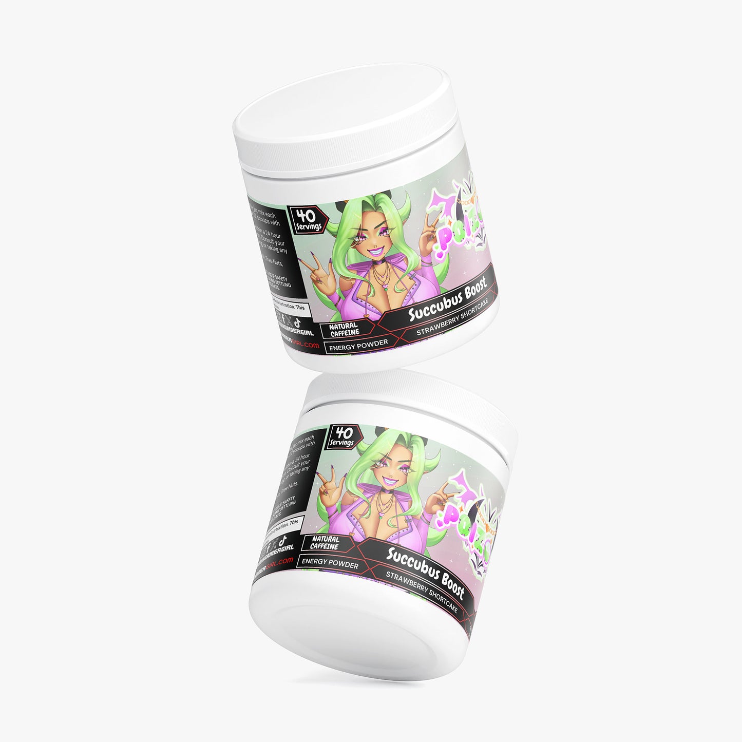 P0izonn - Succubus Boost Energy Powder (Strawberry Shortcake)