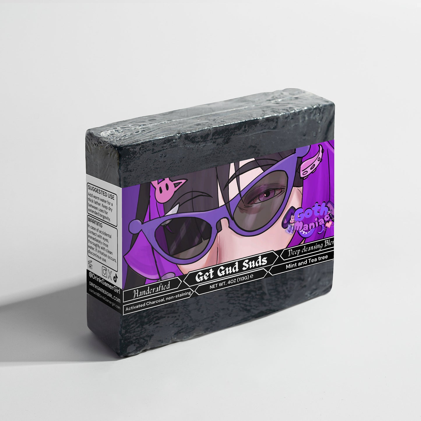 GothManiac - Get Gud Suds Charcoal Soap