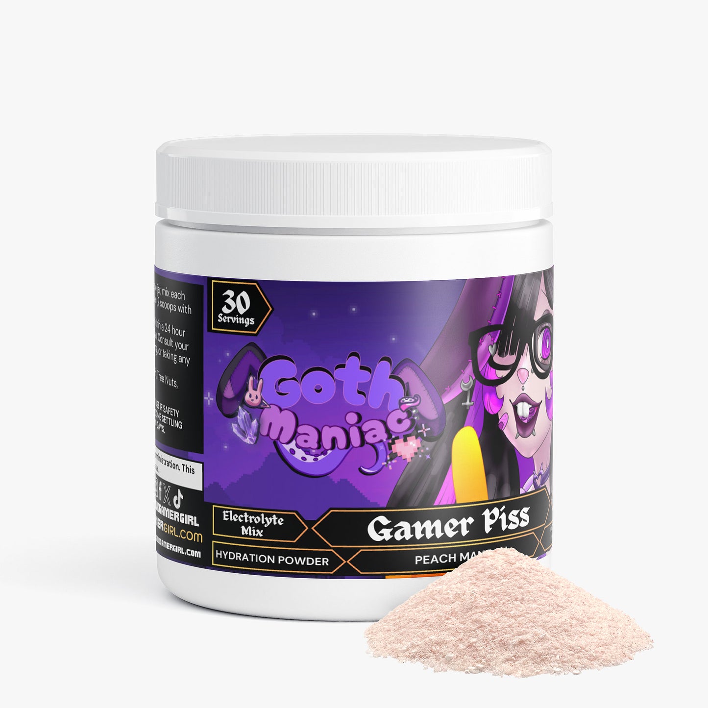 GothManiac - Gamer Piss Hydration Powder (Peach Mango)