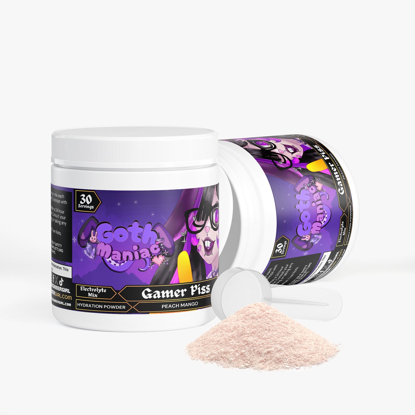 GothManiac - Gamer Piss Hydration Powder (Peach Mango)