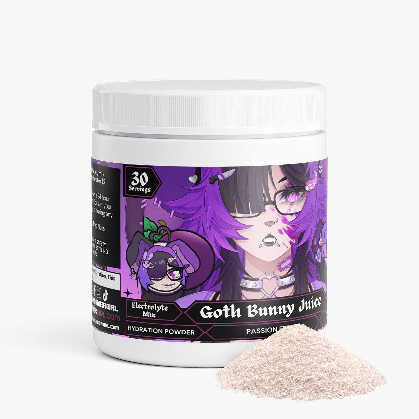 GothManiac - Goth Bunny Juice Hydration Powder (Passion Fruit)