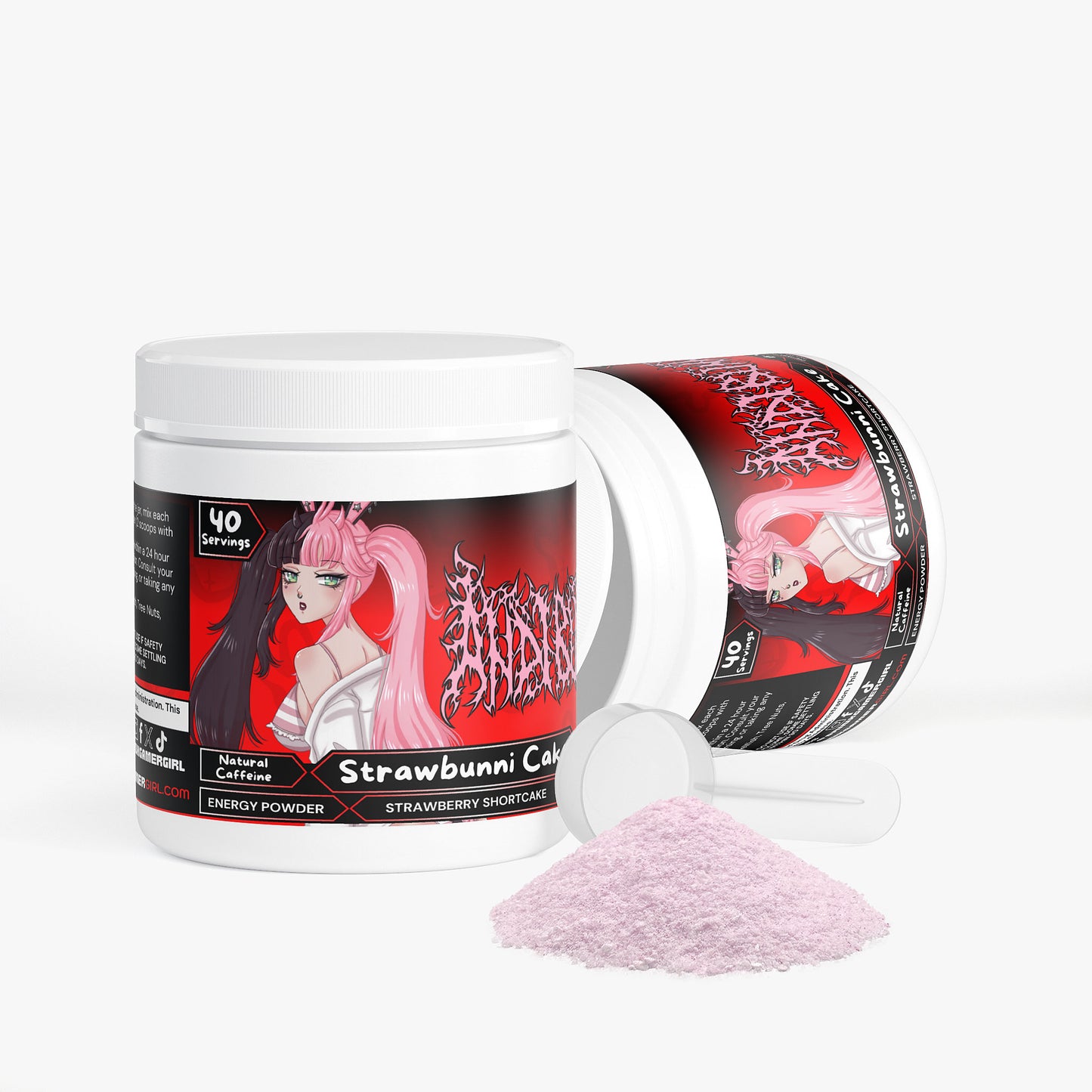 Andi Bun - Strawbunni Cake Energy Powder (Strawberry Shortcake)