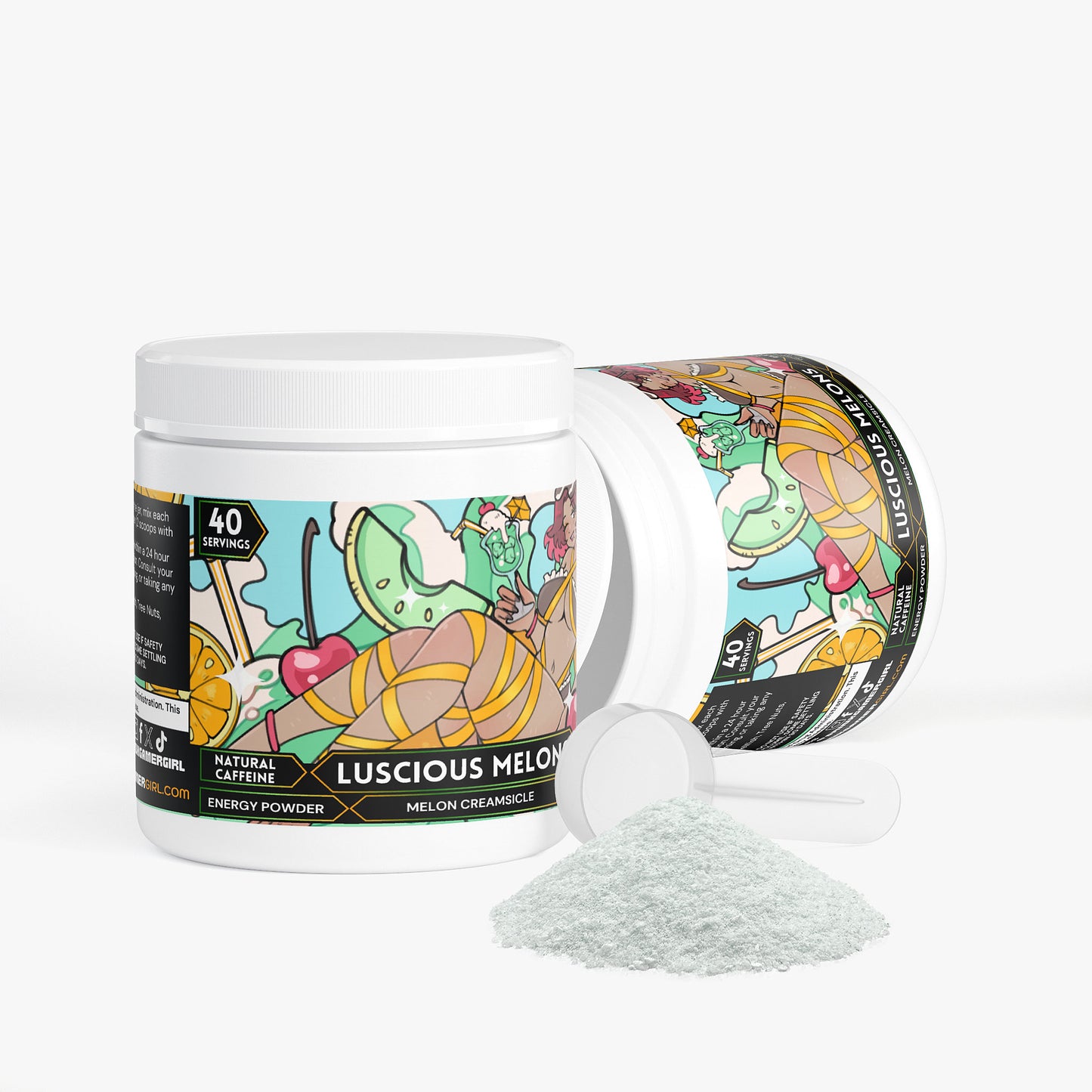 Asterisks - Luscious Melons Energy Powder (Melon Creamsicle)
