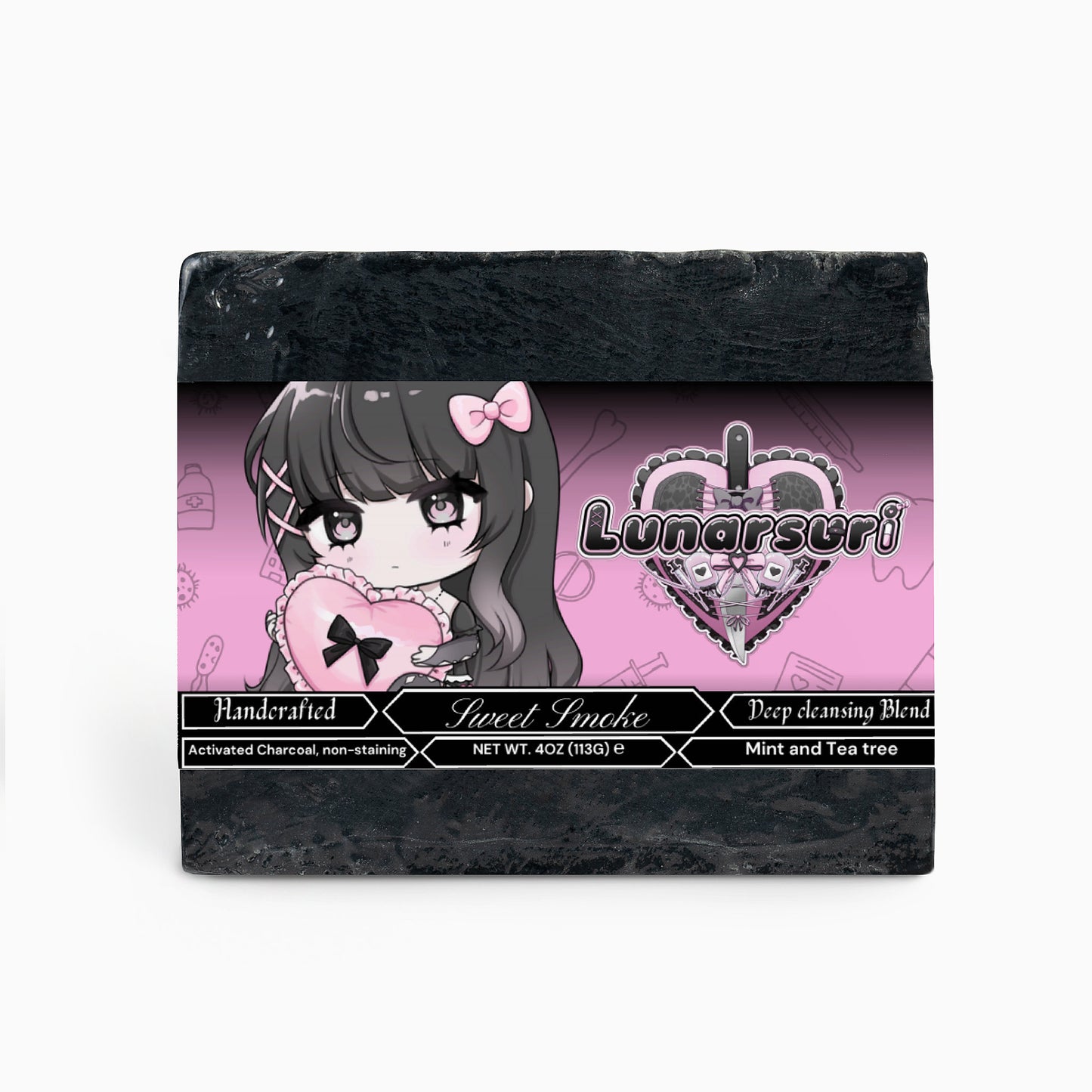 Lunarsuri - Sweet Smoke Charcoal Soap