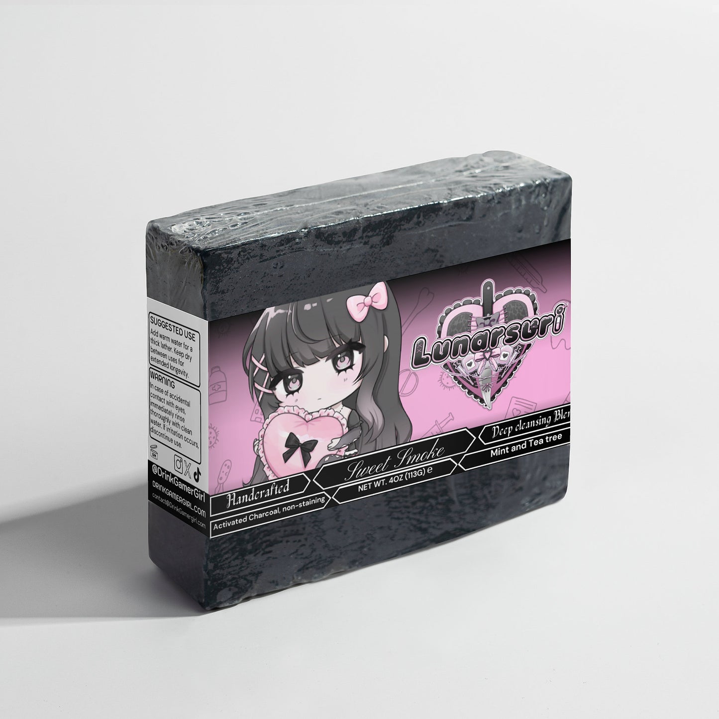 Lunarsuri - Sweet Smoke Charcoal Soap