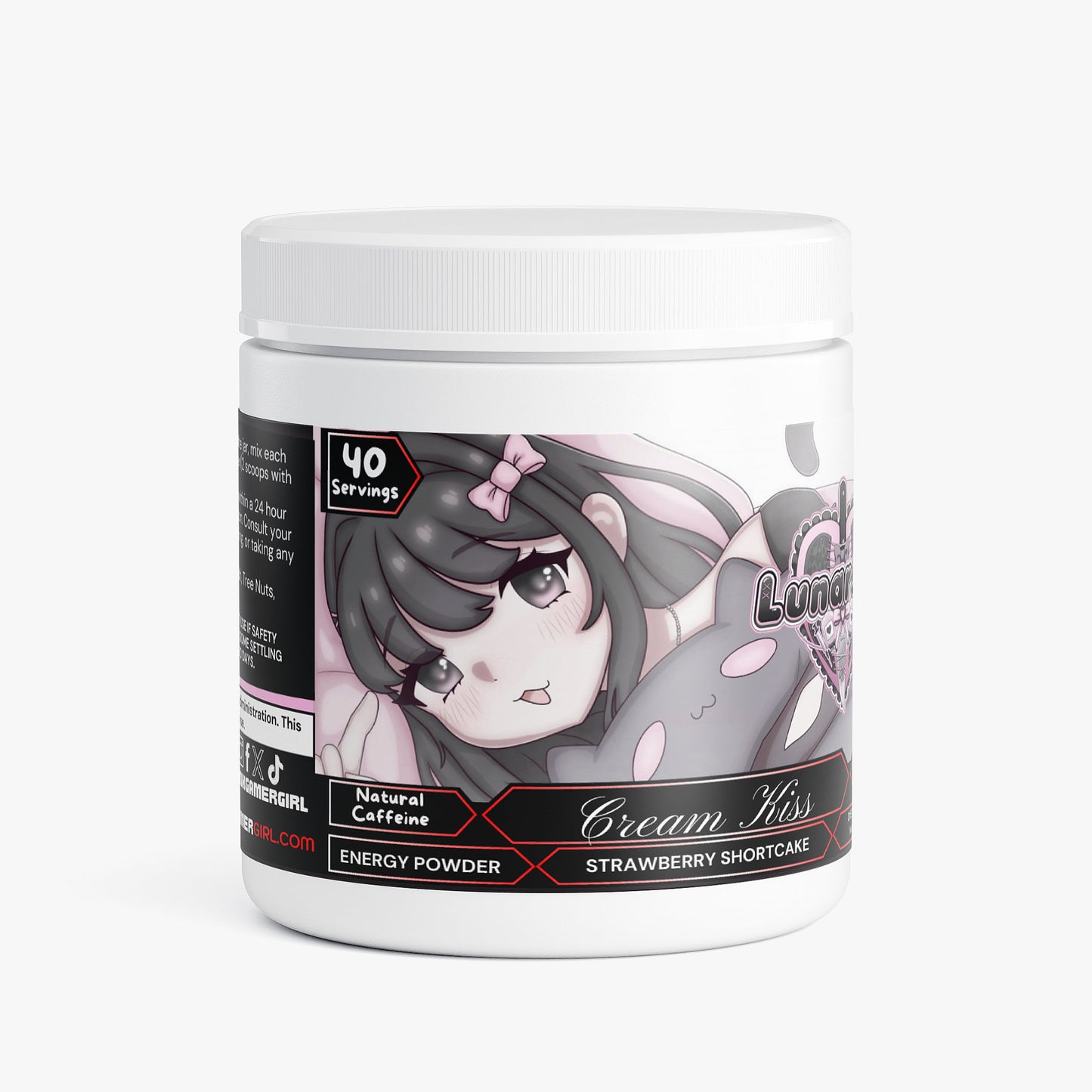 Lunarsuri - Cream Kiss Energy Powder (Strawberry Shortcake)