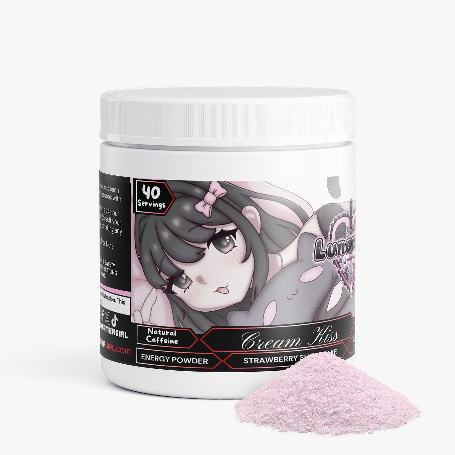 Lunarsuri - Cream Kiss Energy Powder (Strawberry Shortcake)