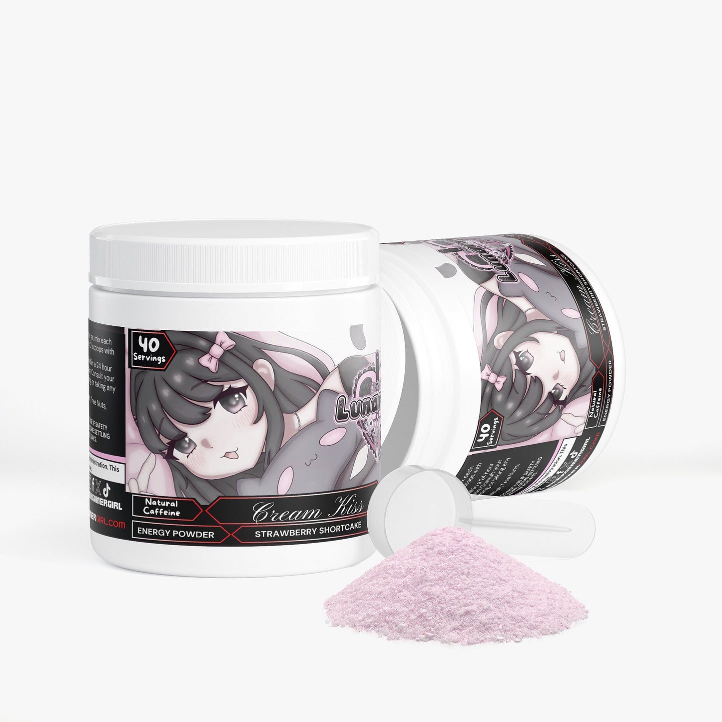 Lunarsuri - Cream Kiss Energy Powder (Strawberry Shortcake)