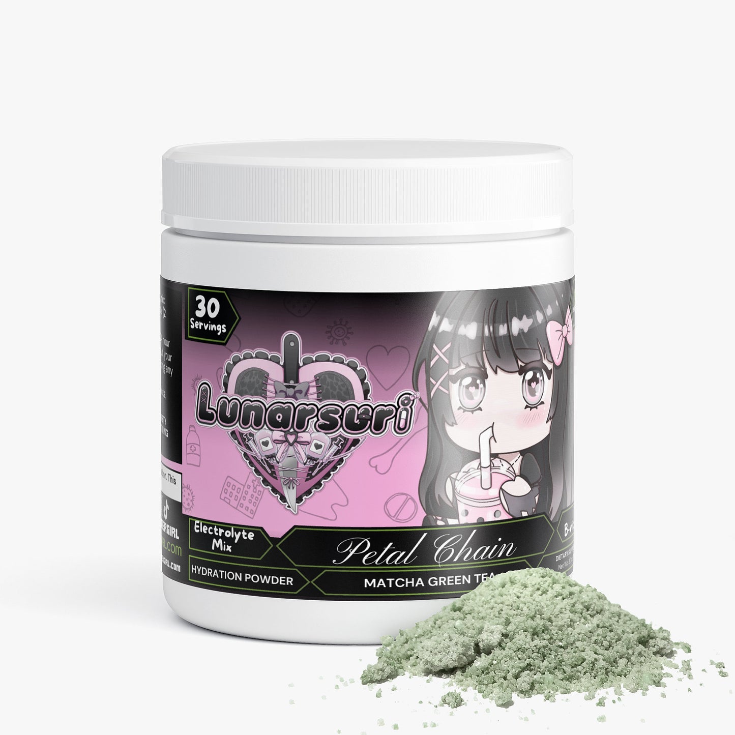 Lunarsuri - Petal Chain Hydration Powder (Matcha Green Tea)