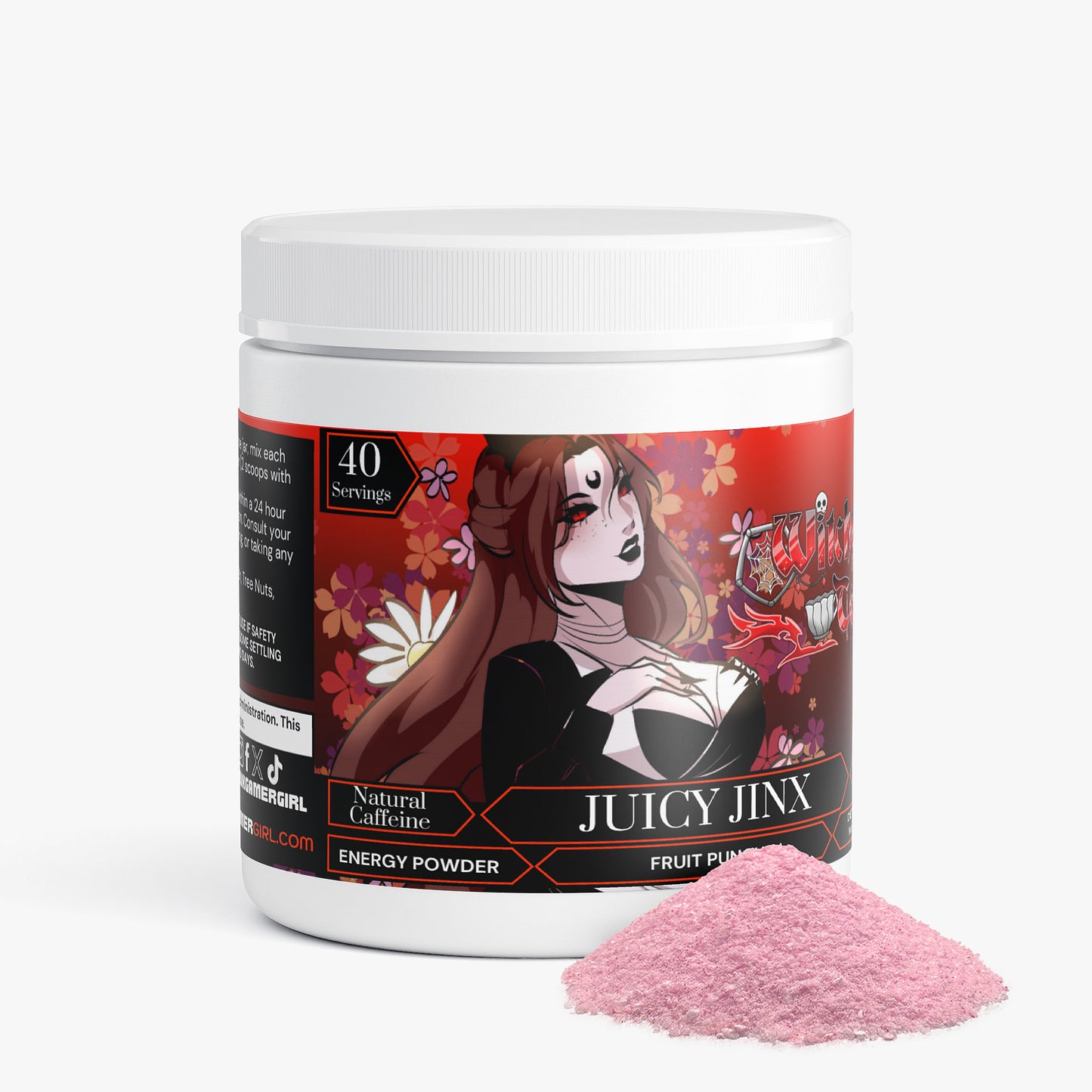 Witchy Tea Cup - Juicy Jinx Energy Powder (Fruit Punch)
